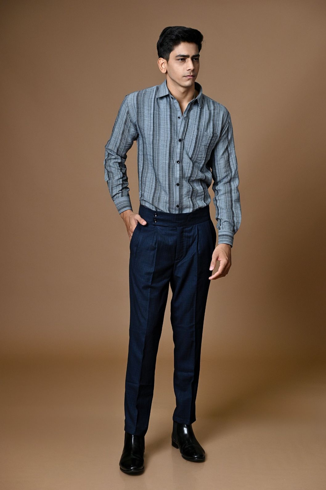 Pista Linen Stripe Shirt - Image 3