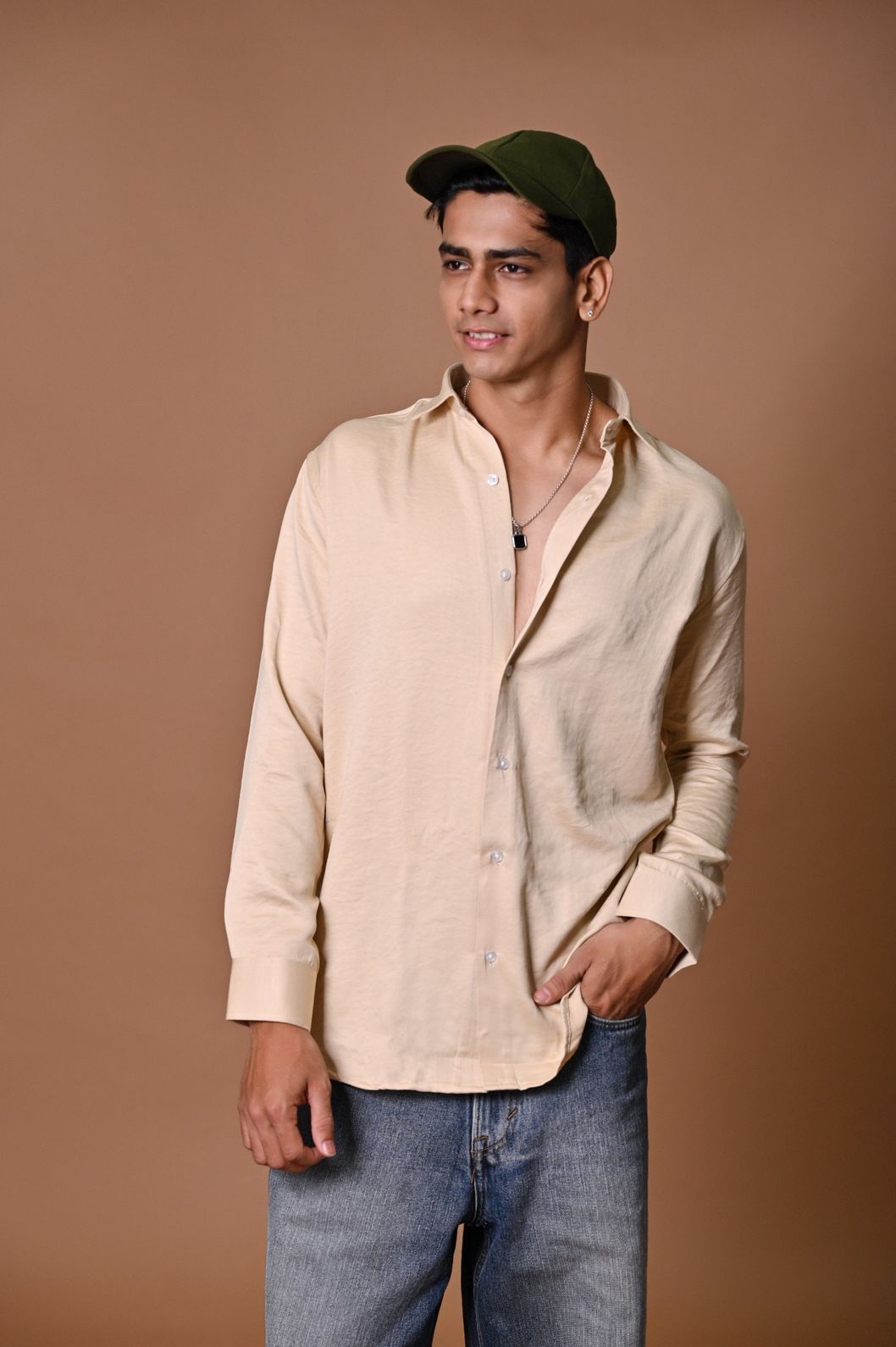 Skin Swed Satin Shirt - Image 4